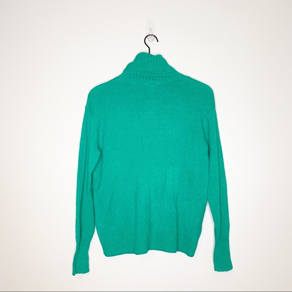 NWT Abound Green Turtleneck Long Dolman Sleeve Knit Sweater XS - Picture 3 of 11